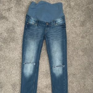 H&M MAMA Maternity Skinny Jeans - distressed